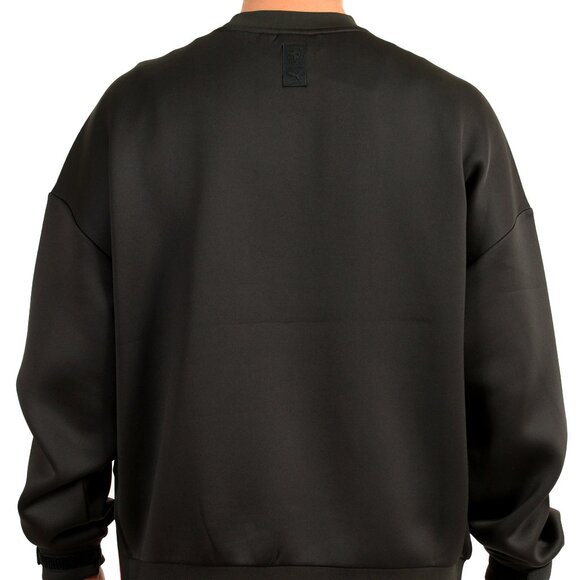 Scuderia Ferrari X Puma Men's Black Logo Print Crewneck Sweatshirt US XL IT 54 - Picture 3 of 5